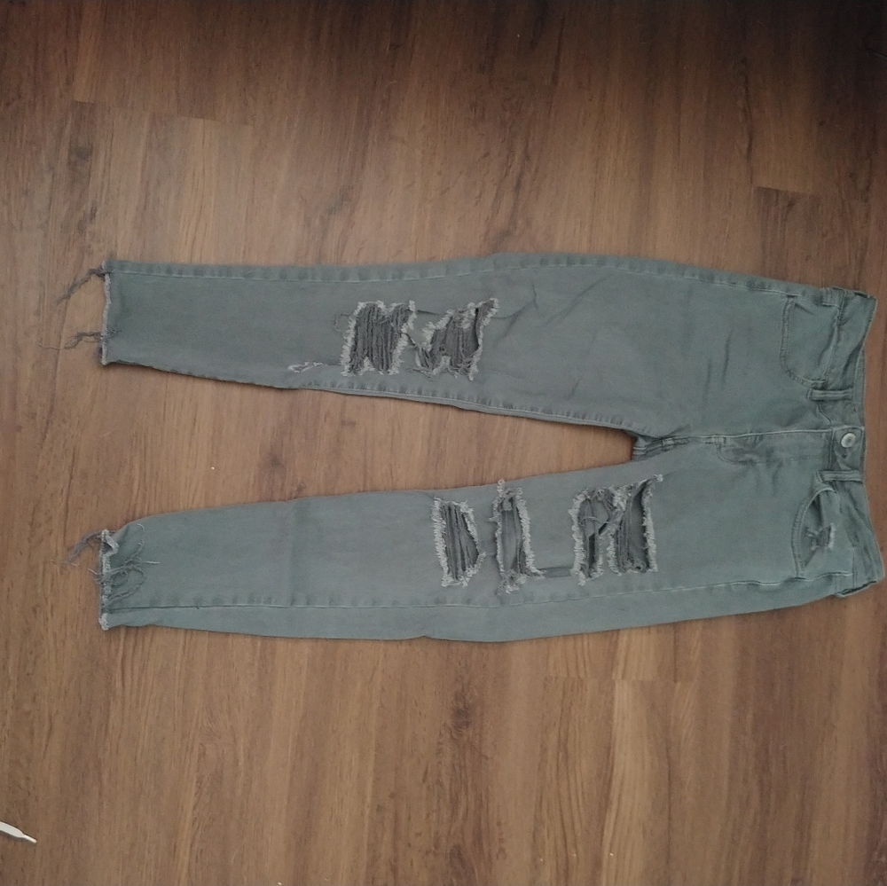 Blue Grey American Eagle super stretch jeans